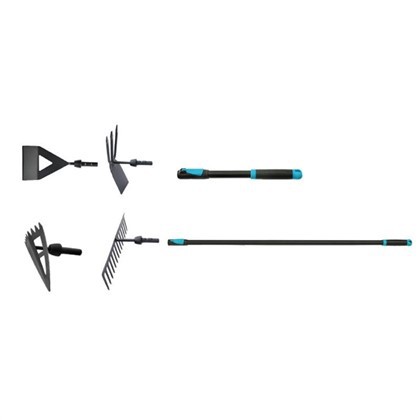 Kleine Gartengeräte mit langem Griff