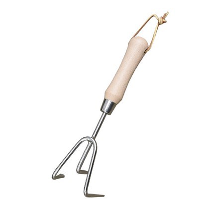 Grubber mit 3 Zinken und kurzem Griff